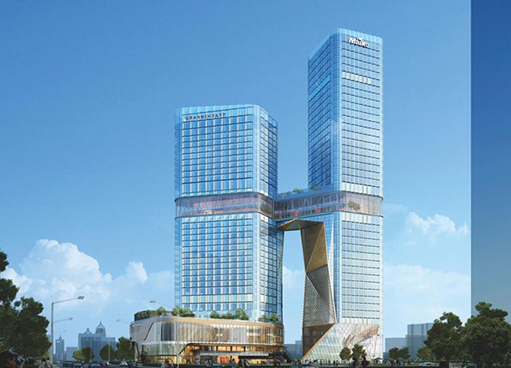 Pusat komersial Xi'an Maco/aluminium seni arsitektur